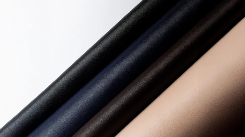 Diferentes cores de um laminado sintético